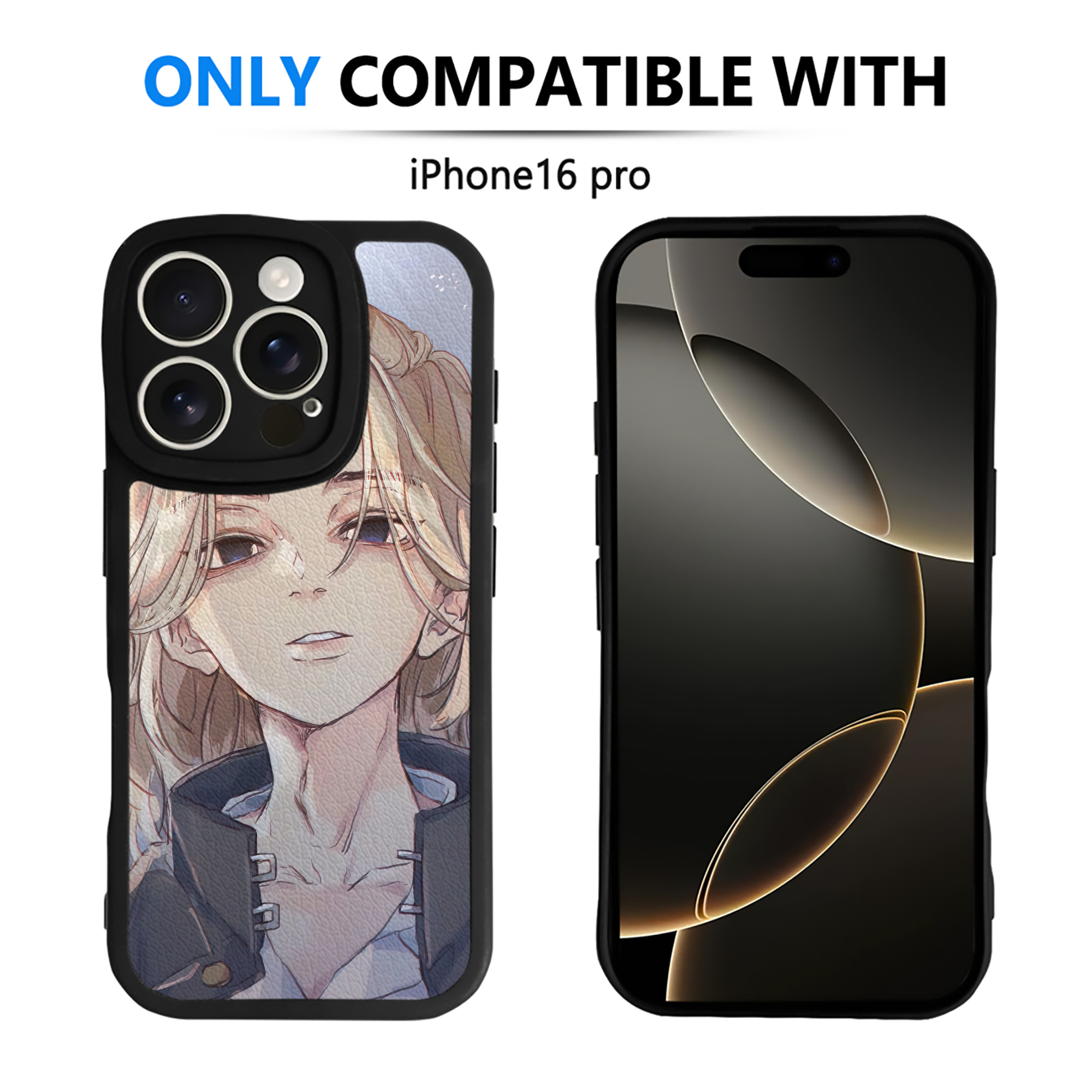 （画像用） 東京リベンジャーズ Tokyo Revengers 【iPhone 16シリーズ対応】シリコンスマホケース（レザー調） 材質：シリコン